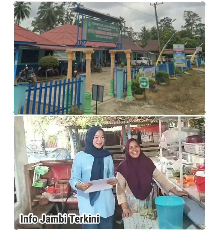 Puskesmas Sungai Abang Intensifkan Pengawasan Kantin Sehat, Petugas Lakukan Inspeksi di kantin Cahaya