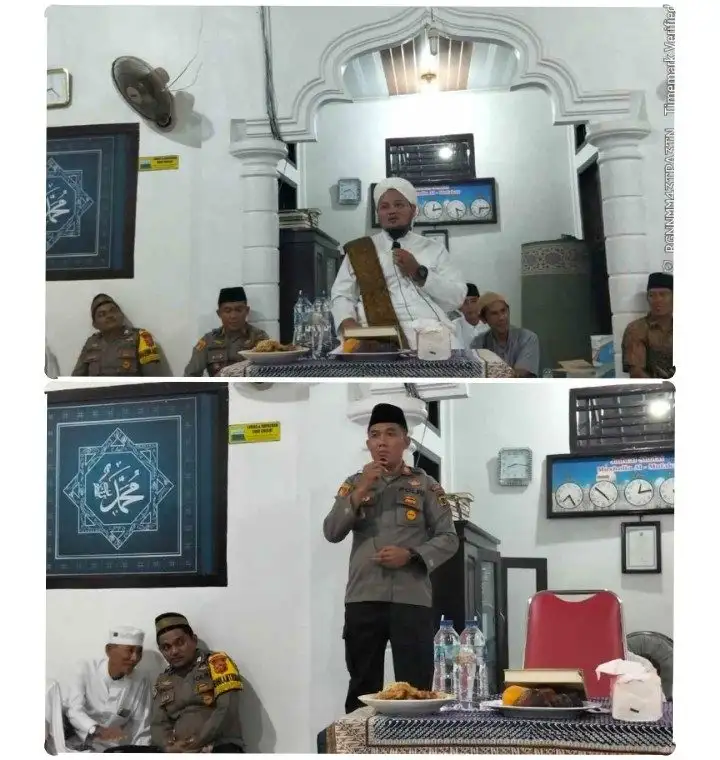 Polsek VII Koto Bersama Masyarakat Desa Sungai Abang Peringati Maulid Nabi Muhammad saw, Tekan kan Generasi Muda Jauhi Narkoba dan Batasi Gadget 